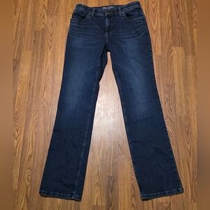 Wrangler Q-Baby Ultimate Riding Jeans Sara Dark Wash Bootcut 31x36 Blue Denim